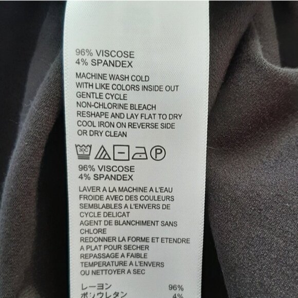 TOMMY BAHAMA Faux Wrap Short Sleeve Soft & Stretchy Dress Black Sz M - Picture 12 of 13